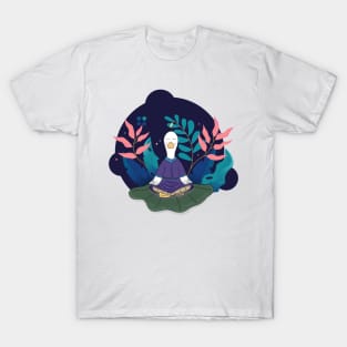 Meditation Blue Master Doo Doo duck T-Shirt